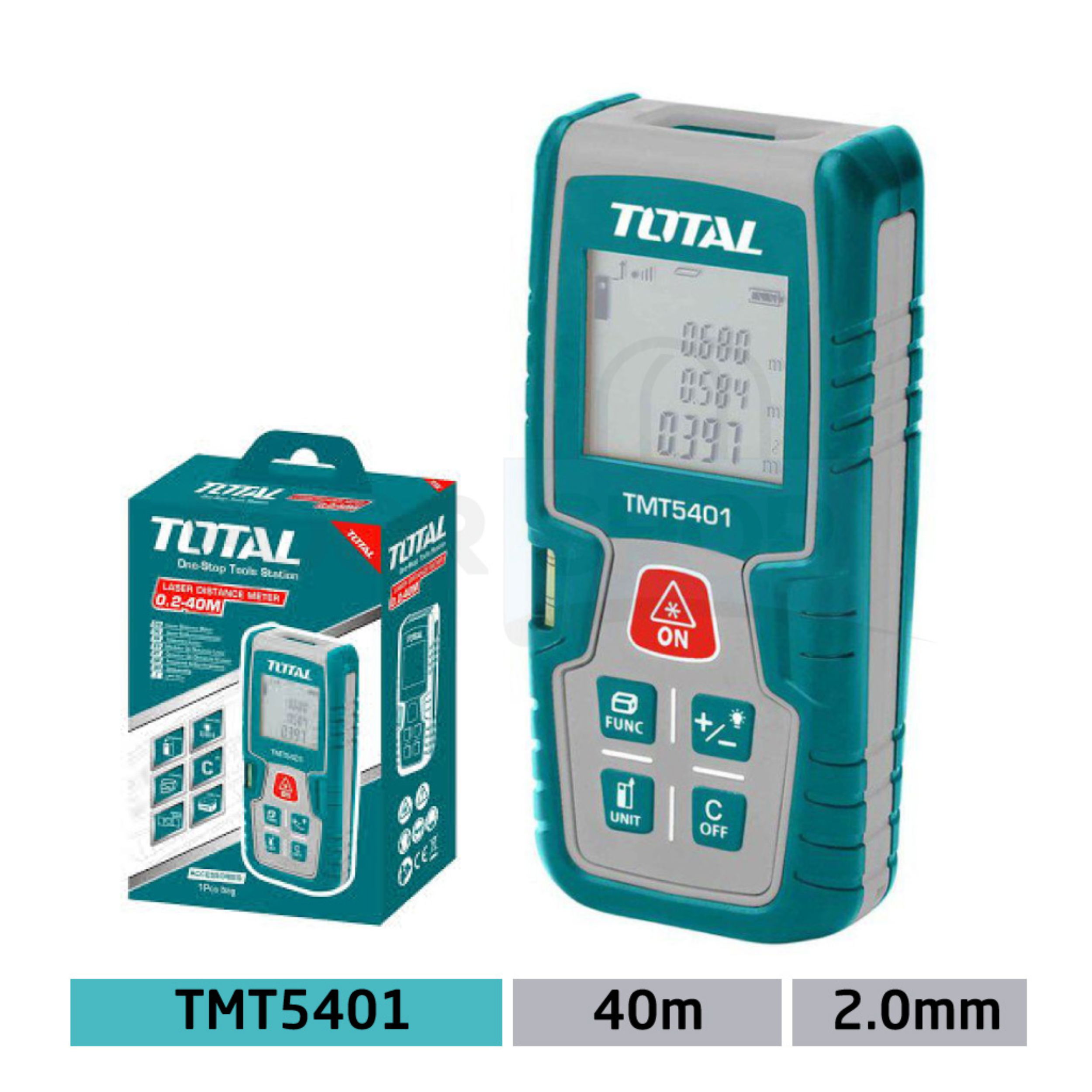 متر ليزر 40 م TOTAL TMT5402