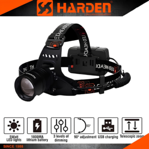 كشاف راس 5 واط + شاحن HARDEN - 660735