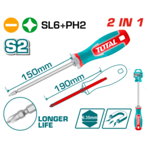 مفك قلاب عاده و صليبة مقاس - SL6 * PH2 موديل THT250266