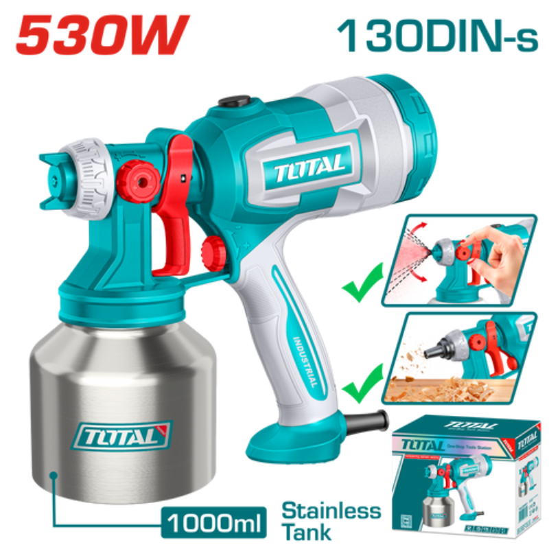 مسدس رش دوكو 530 وات بنتة ستانلس سعة 1000 ملل - موديل TT45061