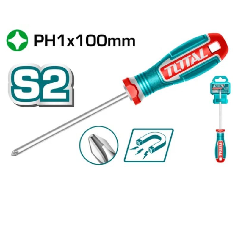 مفك صليبة PH1 طول 100 مم - TSDPH1100