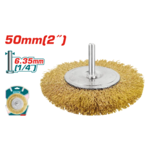 فرشاة شنيور مستديرة 50 مم 2 بوصة بأكس 1/4"" - TAC34021