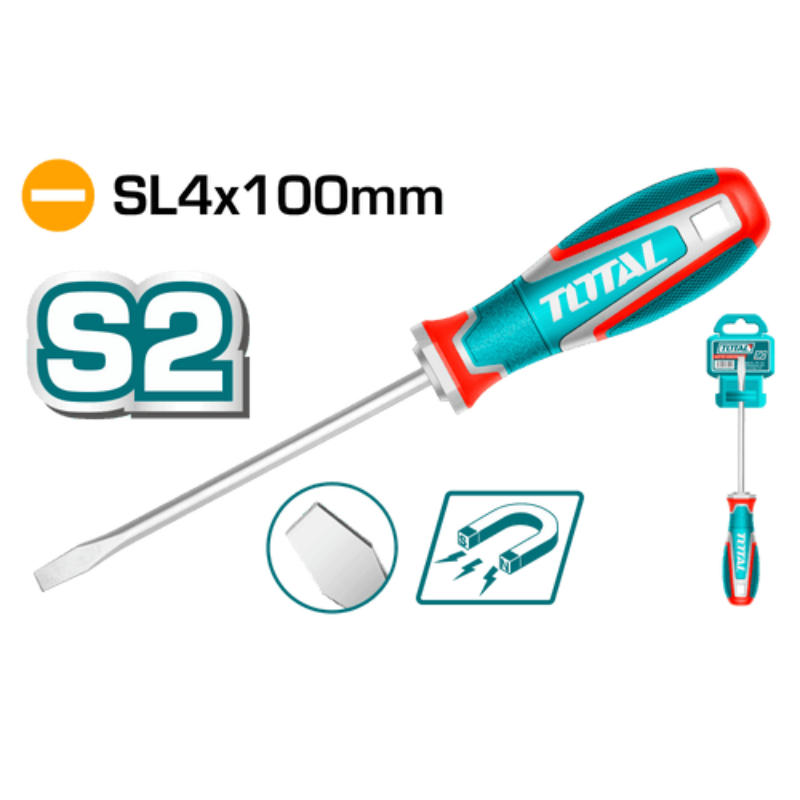 مفك عاده S2 مقاس 4 مم*100 مم - TSDSL4100