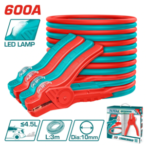 وصلة بطارية سيارة TOTAL 600 أمبير 3 متر مع إضاءة LED PBCA16008L
