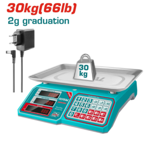 ميزان إلكتروني تجاري TOTAL سعة 30 كجم TESA3301