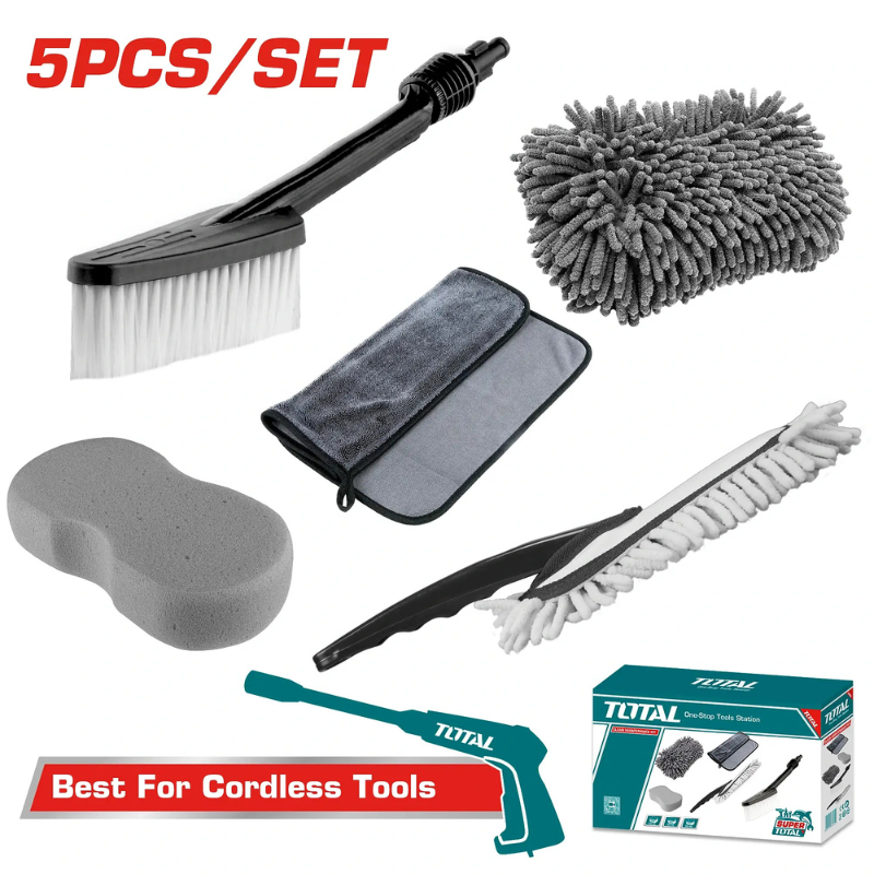 طقم تنظيف سيارات 5 قطع TOTAL TMGF0501