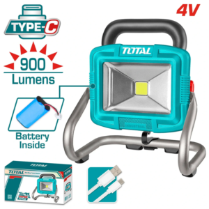 كشاف عمل LED قابل للشحن 4 فولت TOTAL TRLF4415