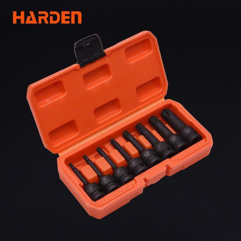 طقم لقم الن توركس تصادمي 1/2″ طويل T40:T80 من HARDEN