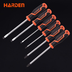 طقم مفك يد كاوتش 6 ق مغناطيسي من HARDEN