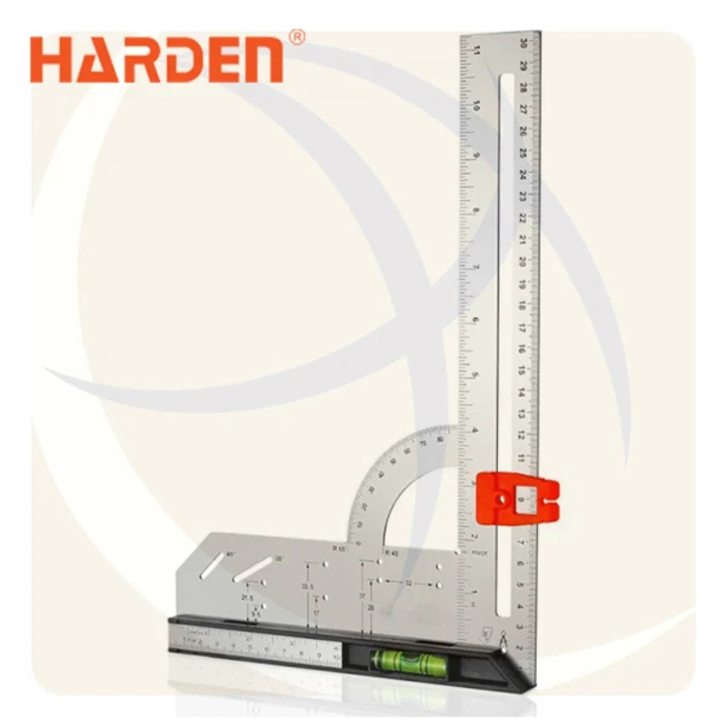 زاوية علام 12″ بقاعدة وميزان ومنقلة متعددة من HARDEN
