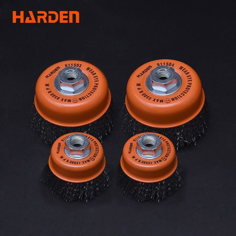 فرشة سلك كباية للصاروخ حرة خدمة شاقة من HARDEN: مقاس 4