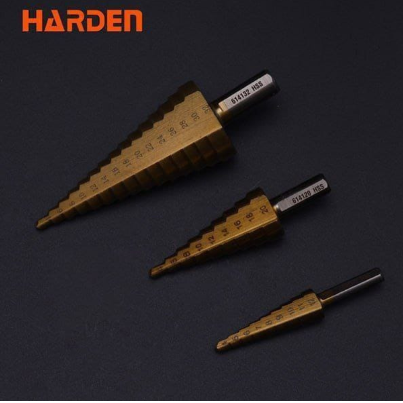 طقم بنط مرحلية حلزوني 3 ق للمعادن ومختلف الخامات من HARDEN